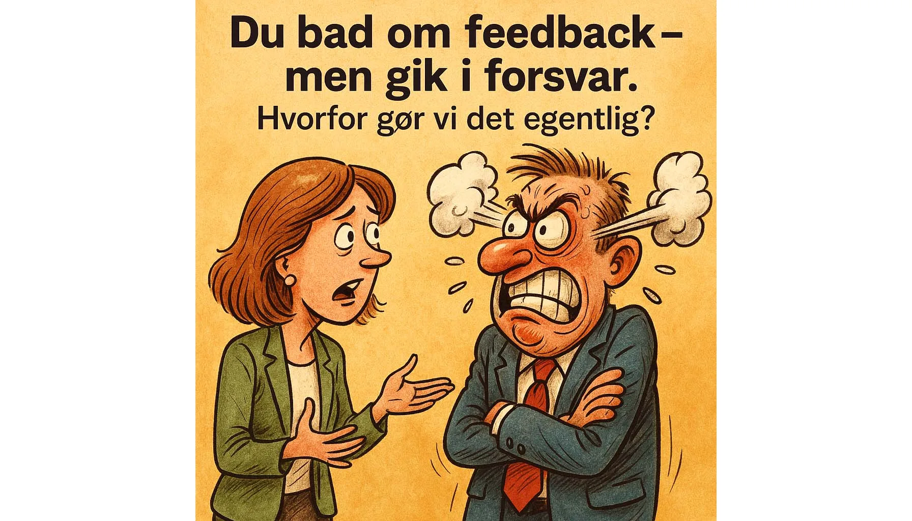 Tegnet illustration om feedback